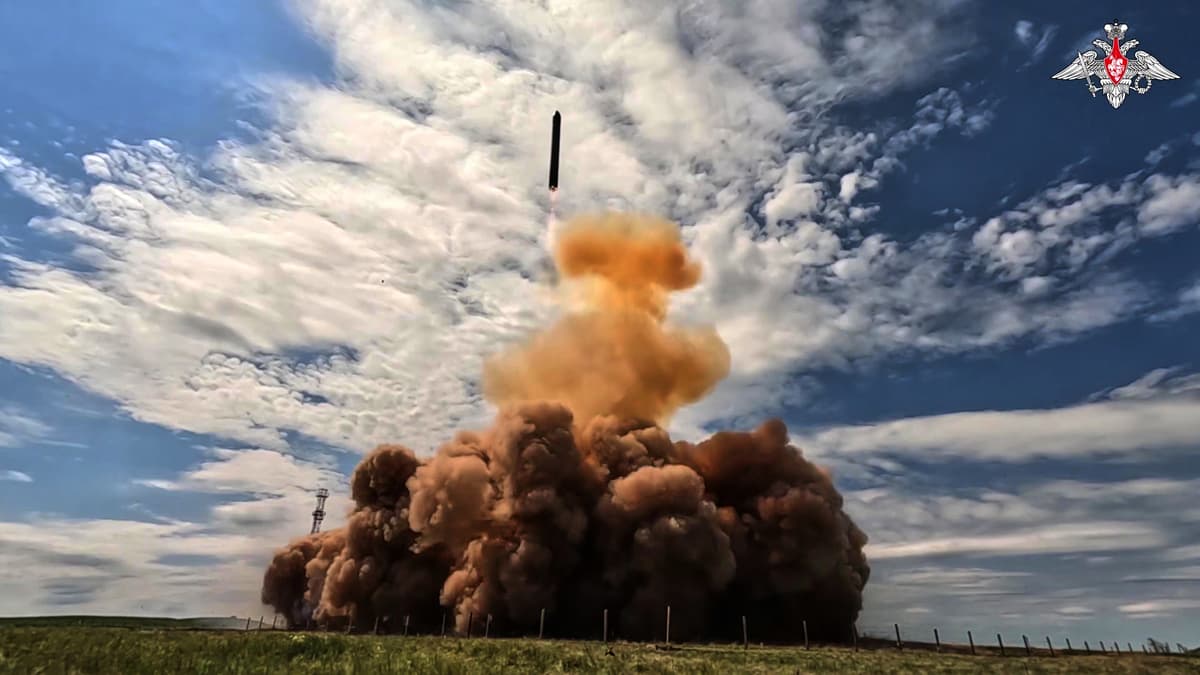 Test rakety Sarmat. Foto: TASR/AP