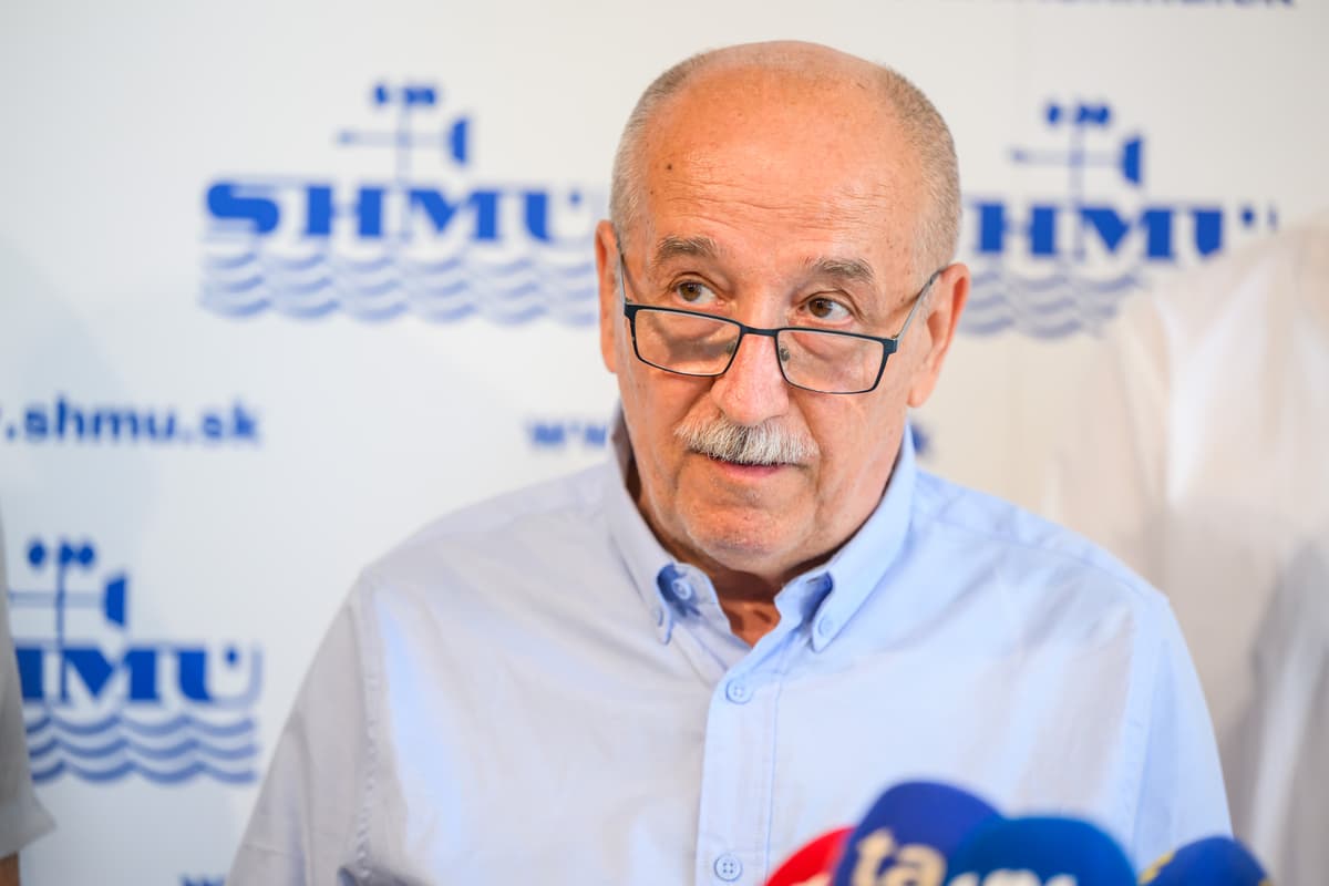 Na snímke klimatológ Pavol Faško počas tlačovej konferencie Slovenského hydrometorologického ústavu (SHMÚ) k zhodnoteniu aktuálnej vlny horúčav v Bratislave 29. júna 2026. Foto: Jaroslav Novák/TASR