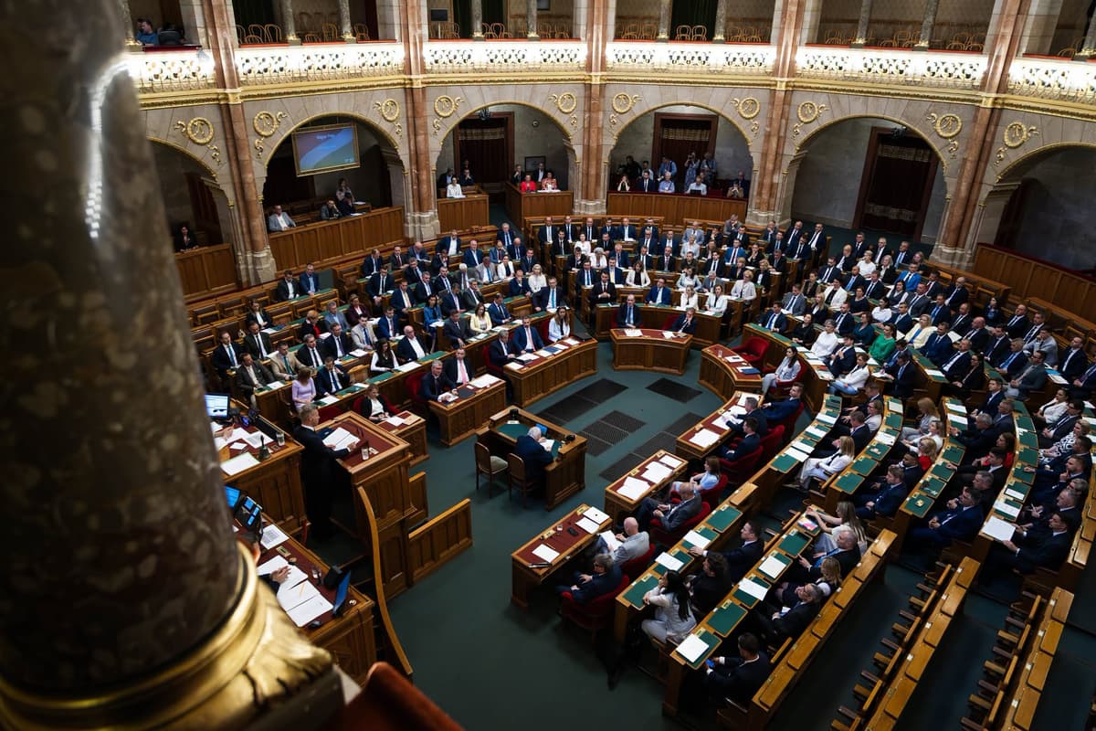 Maďarský parlament. Foto: Facebook/TISZA Párt