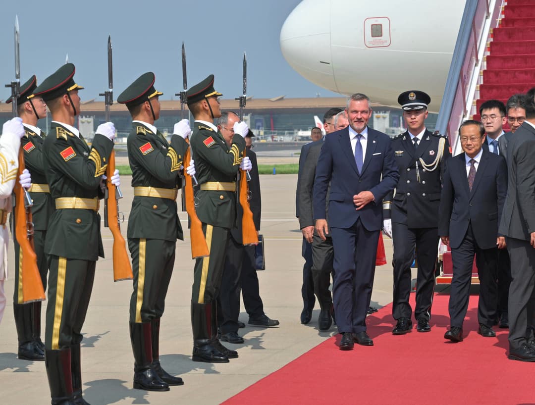 Prezident Peter Pellegrini v Číne. Foto:TASR/Cai Yang/Xinhua via AP