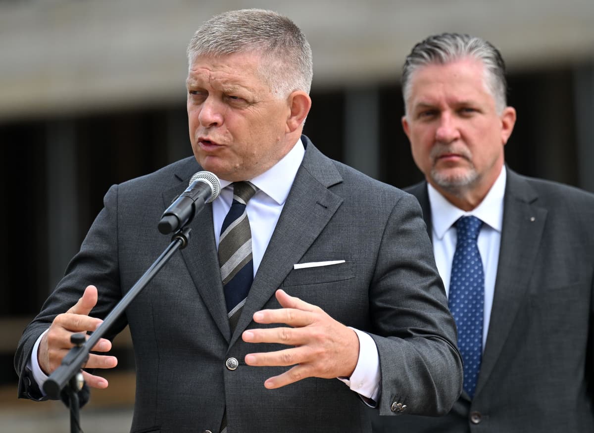 Robert Fico a Marian Križko. Foto: Roman Hanc/TASR