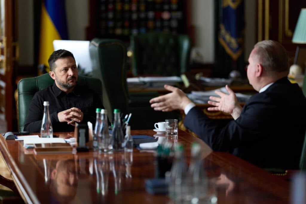 Volodymyr Zelenskyj a Taras Kačka. Foto: Kancelária prezidenta Ukrajiny