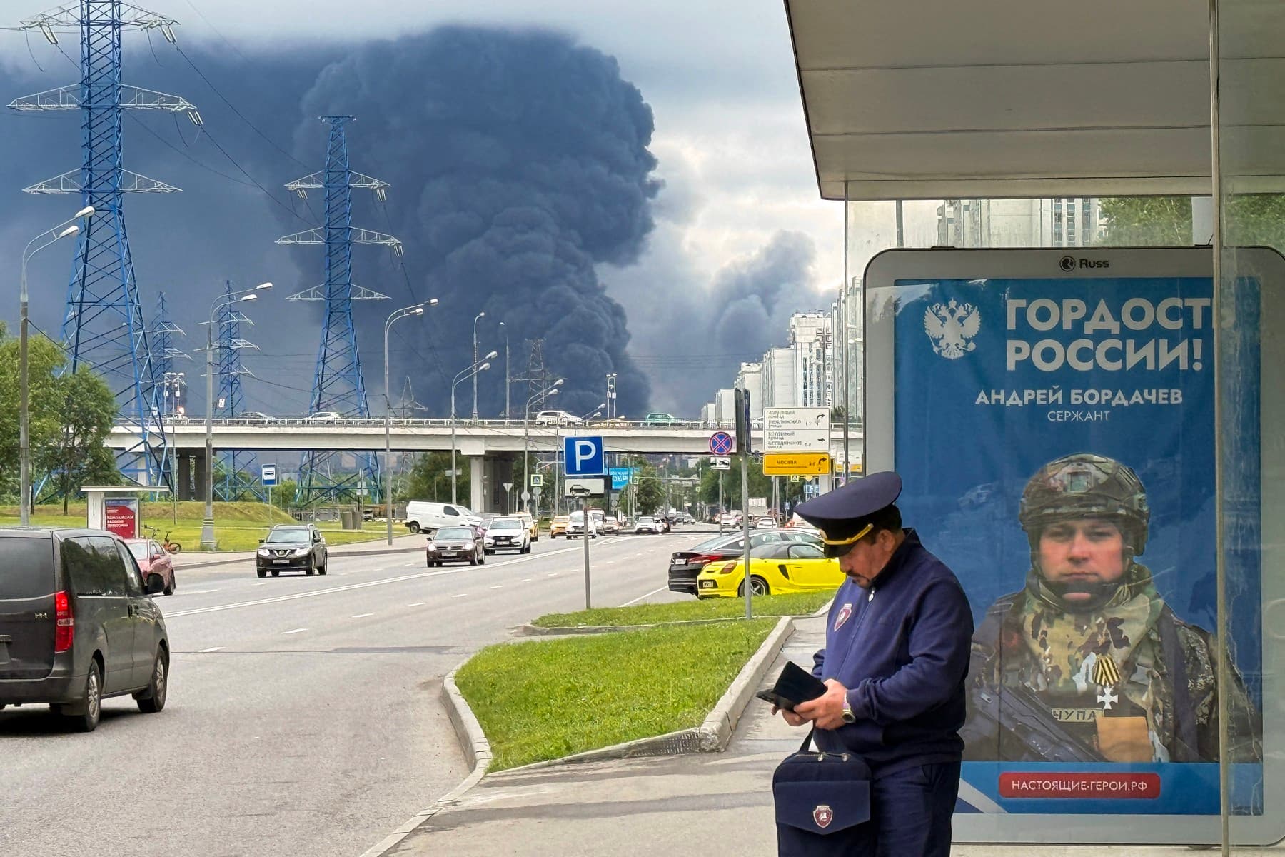 Po útoku na rafinériu v Moskve. Foto: AFP / AFP / AFP / Profimedia