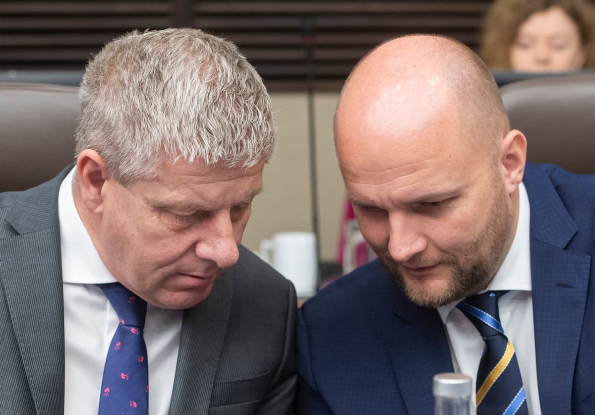 Vladimír Lengvarský a Jaroslav Naď. Foto: Martin Baumann/TASR