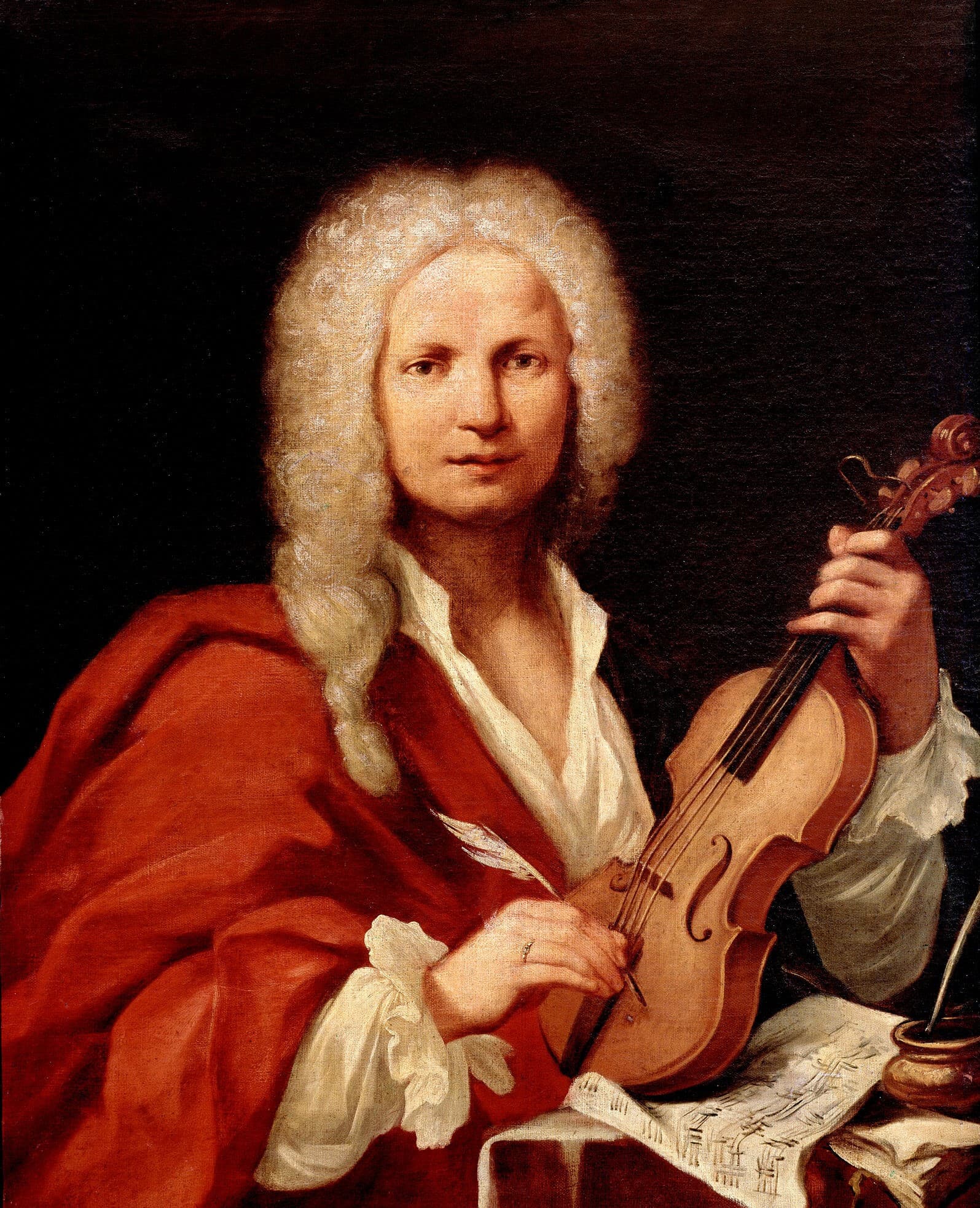 Vivaldi, pravdepodobný portrét, autor neznámy. Foto: wikimedia