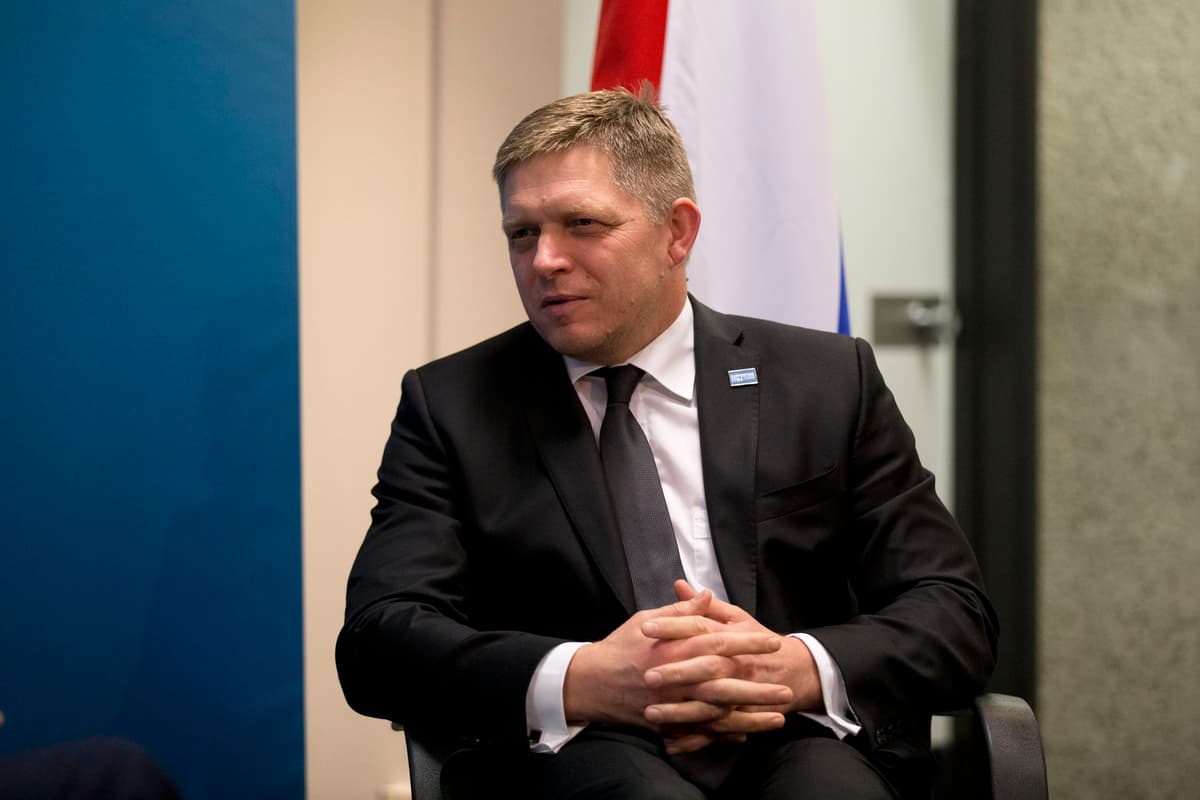 Robert Fico v Británii. Foto: MATT DUNHAM / POOL / EPA / Profimedia