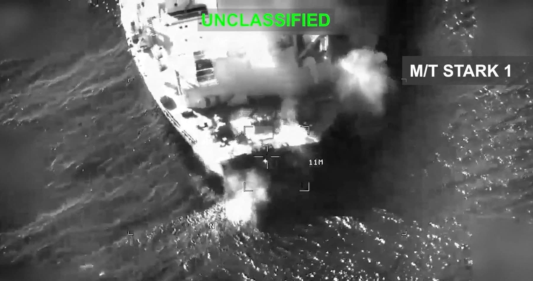 Americký útok na iránsky tanker M/T Stark 1 pri meste Džásk. Foto: AFP PHOTO/US CENTRAL COMMAND/HANDOUT/Profimedia