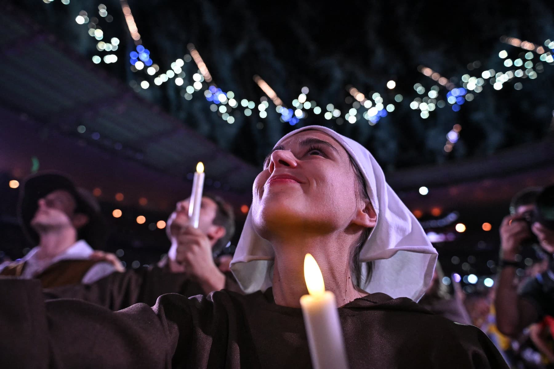 Príchod pápeža na Stade de France. Foto: Firas/ABACA / Shutterstock Editorial / Profimedia