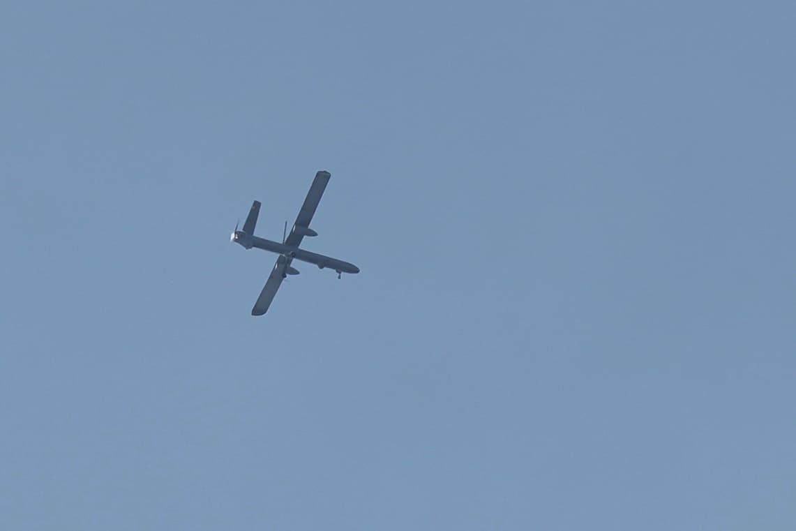 Izraelský dron nad Beirútom. Foto TASR/AP