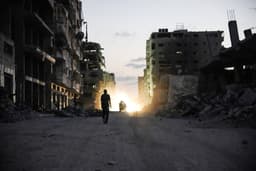 Gaza city 22. októbra 2025. Foto: Omar Ashtawy apaimages / Sipa Press / Profimedia