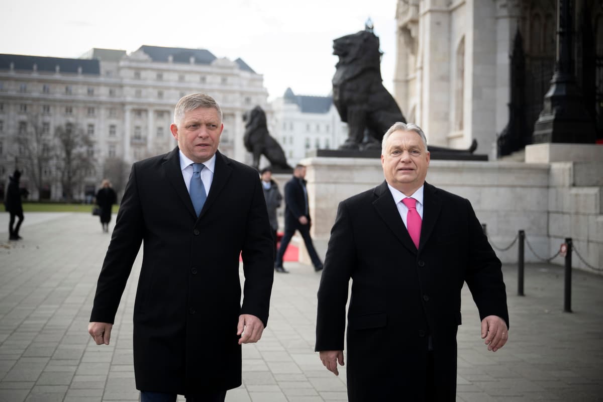 Robert Fico a Viktor Orbán. Foto: TASR.
