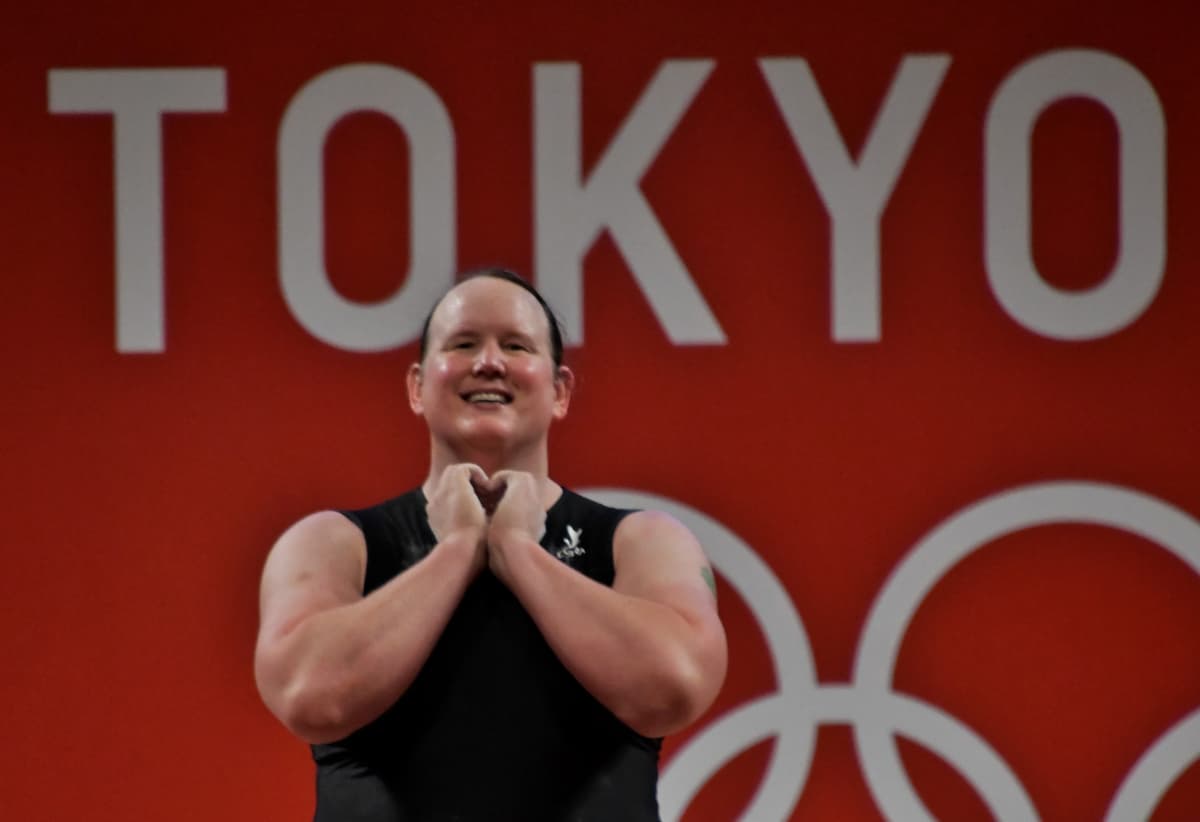 Vzpierač Laurel Hubbard, ktorý súťažil na Olympijských hrách v Tokyu v ženskej kategórii. Foto KEIZO MORI / UPI / Profimedia