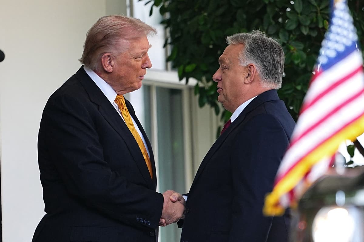 Donald Trump a Viktor Orbán. Foto: Pool/ABACA / Shutterstock Editorial / Profimedia