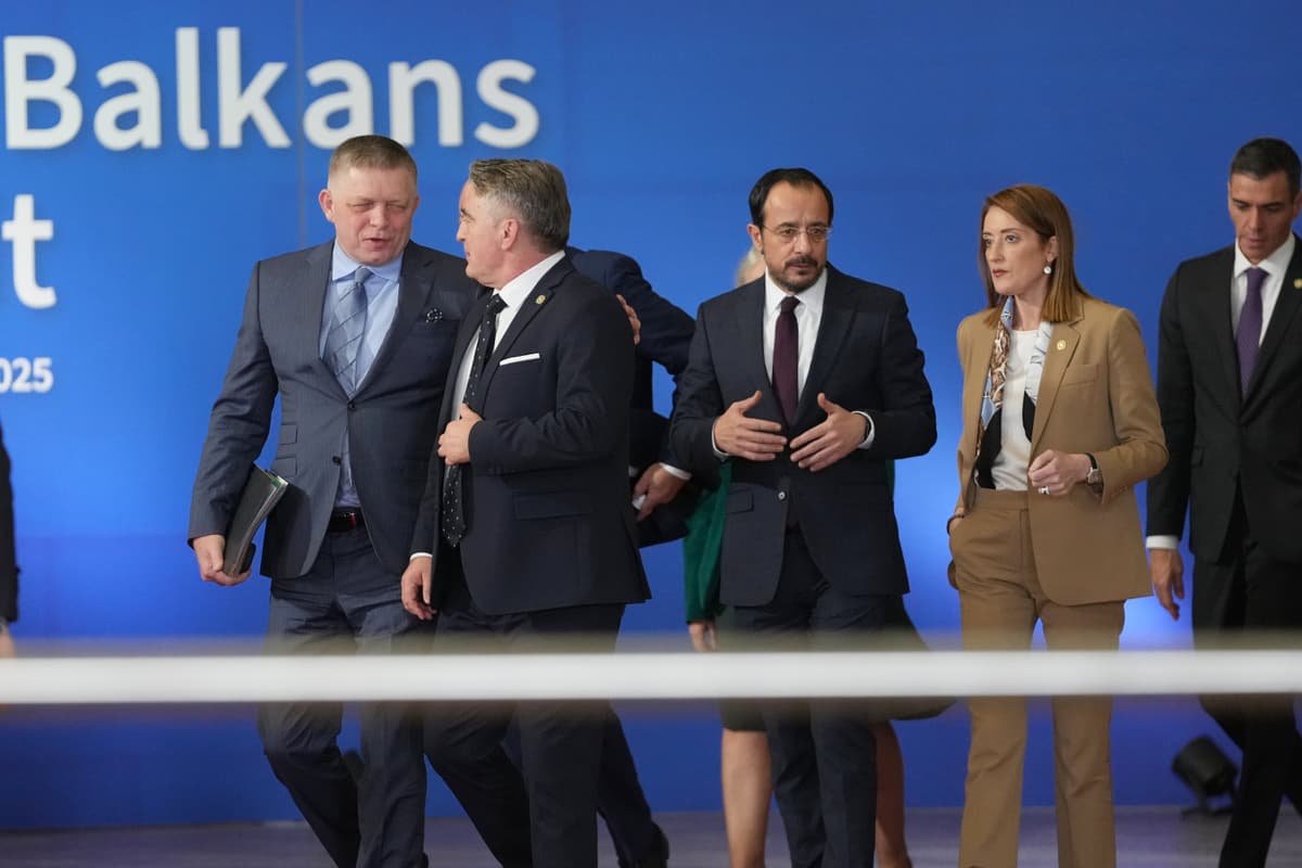 Lídri EÚ na summite o západnom Balkáne, ktorý sa konal pred štvrtkovým summitom. Foto TASR/AP