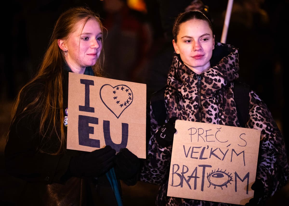Študentský protest. Foto: TASR/Jakub Kotian