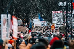 Demonštrácia na podporu prezidenta Petra Pavla. Foto: Peter Topič / MFDnes + LN / Profimedia