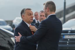 Viktor Orbán a Peter Pellegrini. Foto: Michal Svítok/TASR
