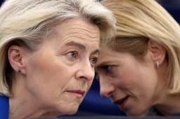 Ursula von der Leyenová a Kaja Kallasová. Foto: FREDERICK FLORIN / AFP / AFP / Profimedia