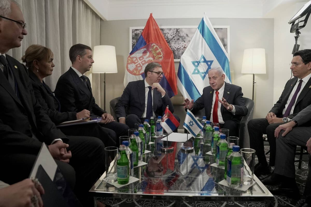 Aleksandar Vučič a Benhamin Netanjahu. Foto: GOLL/ BETAPHOTO / Sipa Press / Profimedia