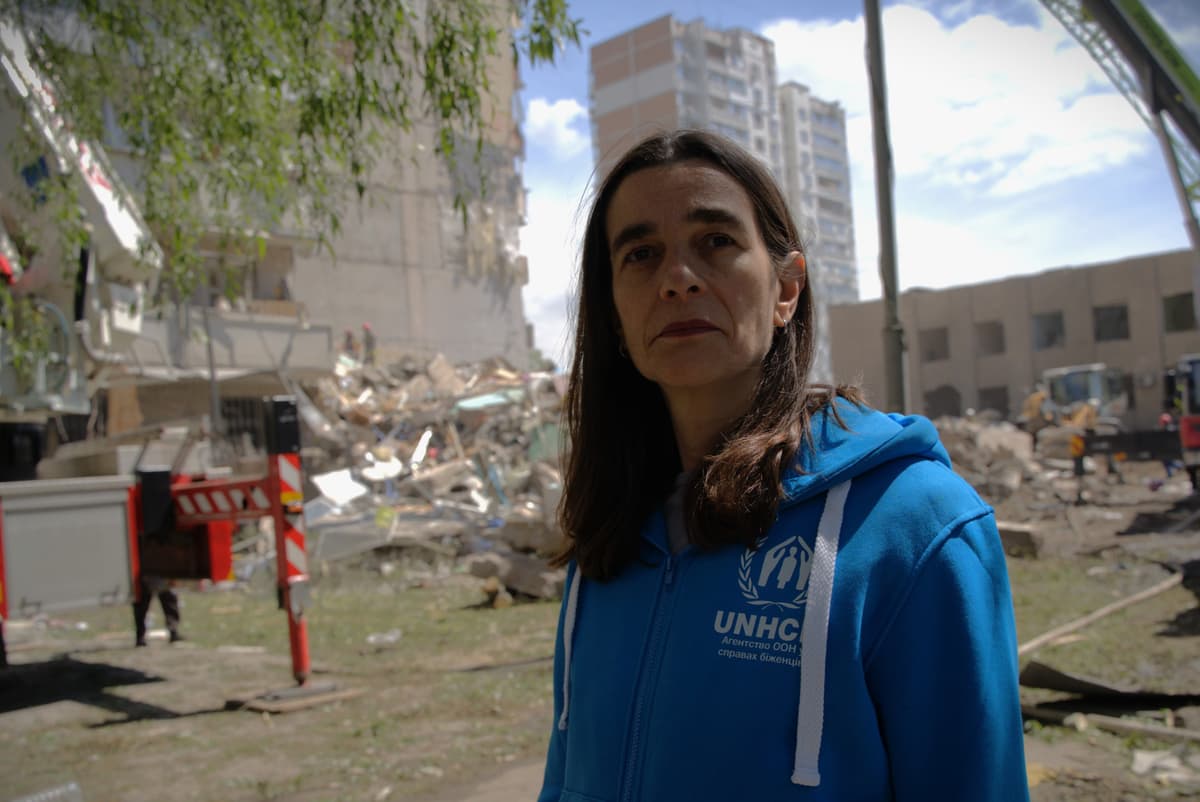 Bernadette Castel-Hollingworthová. Foto: UNHCR Ukraine/X
