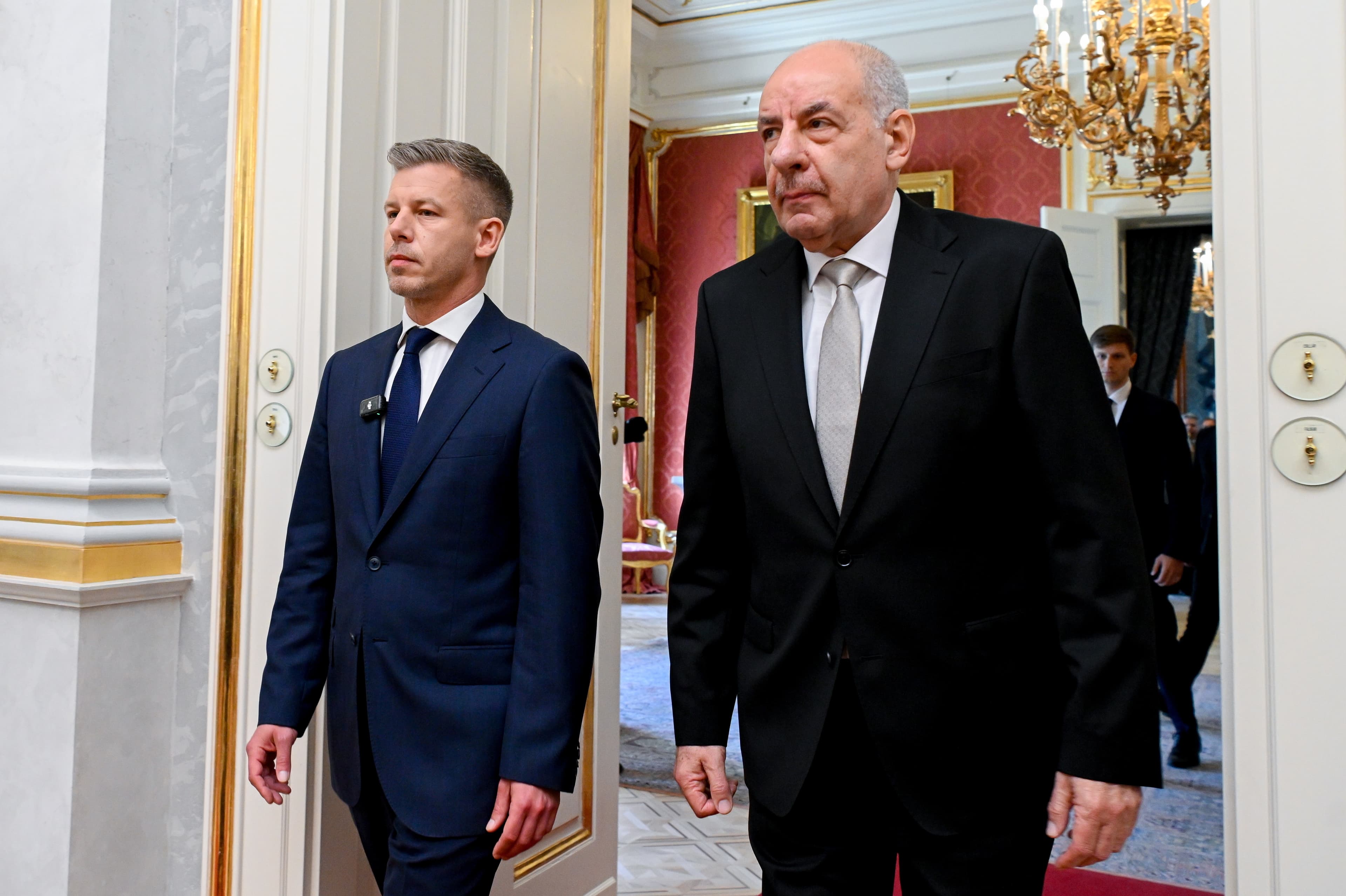 Tamás Sulyok a Péter Magyar. Foto: TASR/AP
