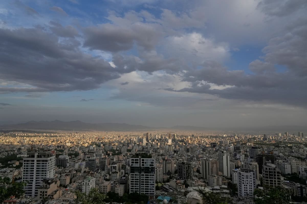 Panoráma Teheránu, ilustračný obrázok. Foto: TASR/AP