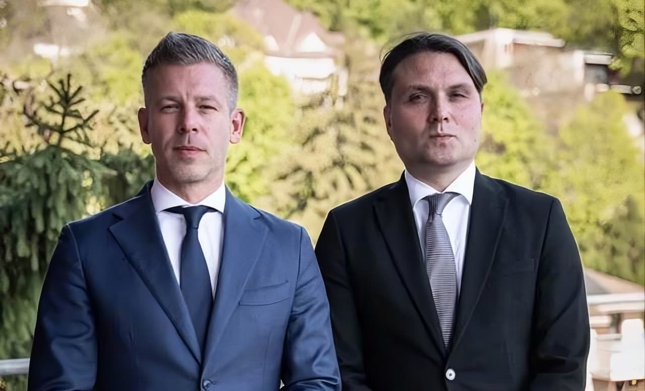 Péter Magyar a László Gubík. Foto Magyar/Facebook