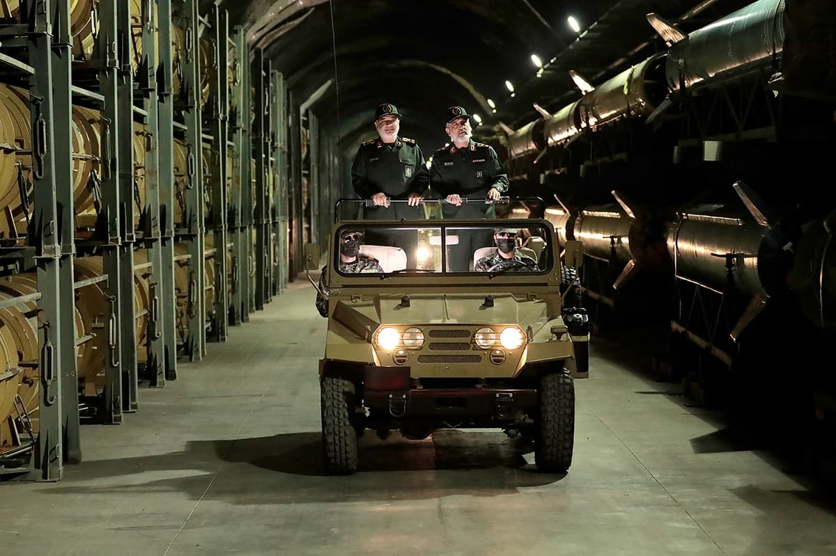 Podzemná raketová základňa Revolučných gárd v roku 2025. Foto: AFP / IRAN'S REVOLUTIONARY GUARDS WEBSITE / AFP / Profimedia