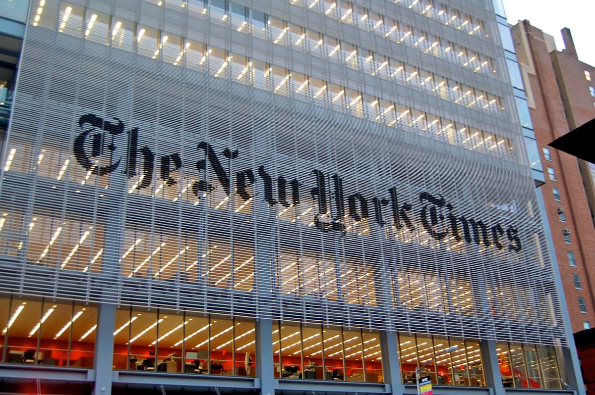 Budova denníka The New York Times v New Yorku. Ilustračná fotografia. Foto: Haxorjoe / Wikimedia Commons (CC BY-SA 3.0)