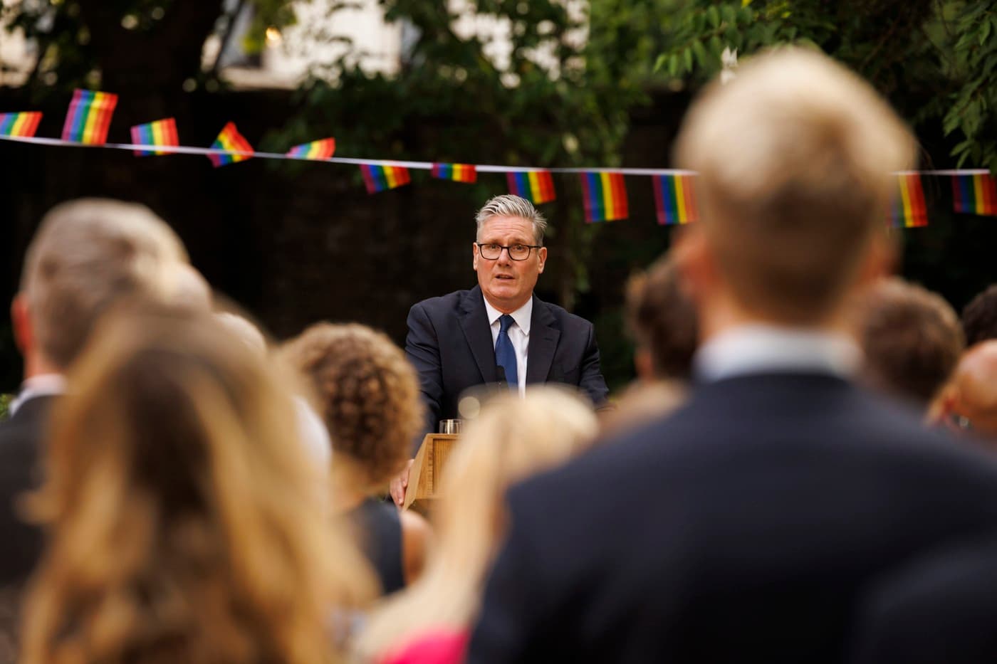 Keir Starmer usporadúva recepciu pri príležitosti Pride na Downing Street 14. júla 2025. Foto: © No10 Crown Copyright / Eyevine / Profimedia