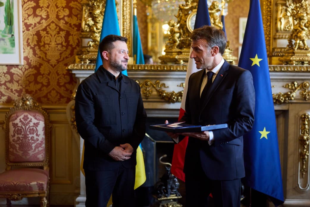 Volodymyr Zelenskyj a Emmanuel Macron v Paríži 13. júla 2026. Foto: PRESIDENT OF UKRAINE / Zuma Press / Profimedia