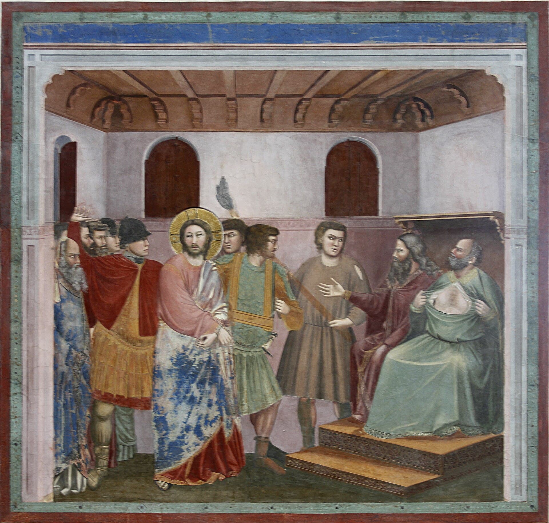 Giotto: Kristus pred Kaifášom. Foto: wikimedia, CC BY-SA 4.0