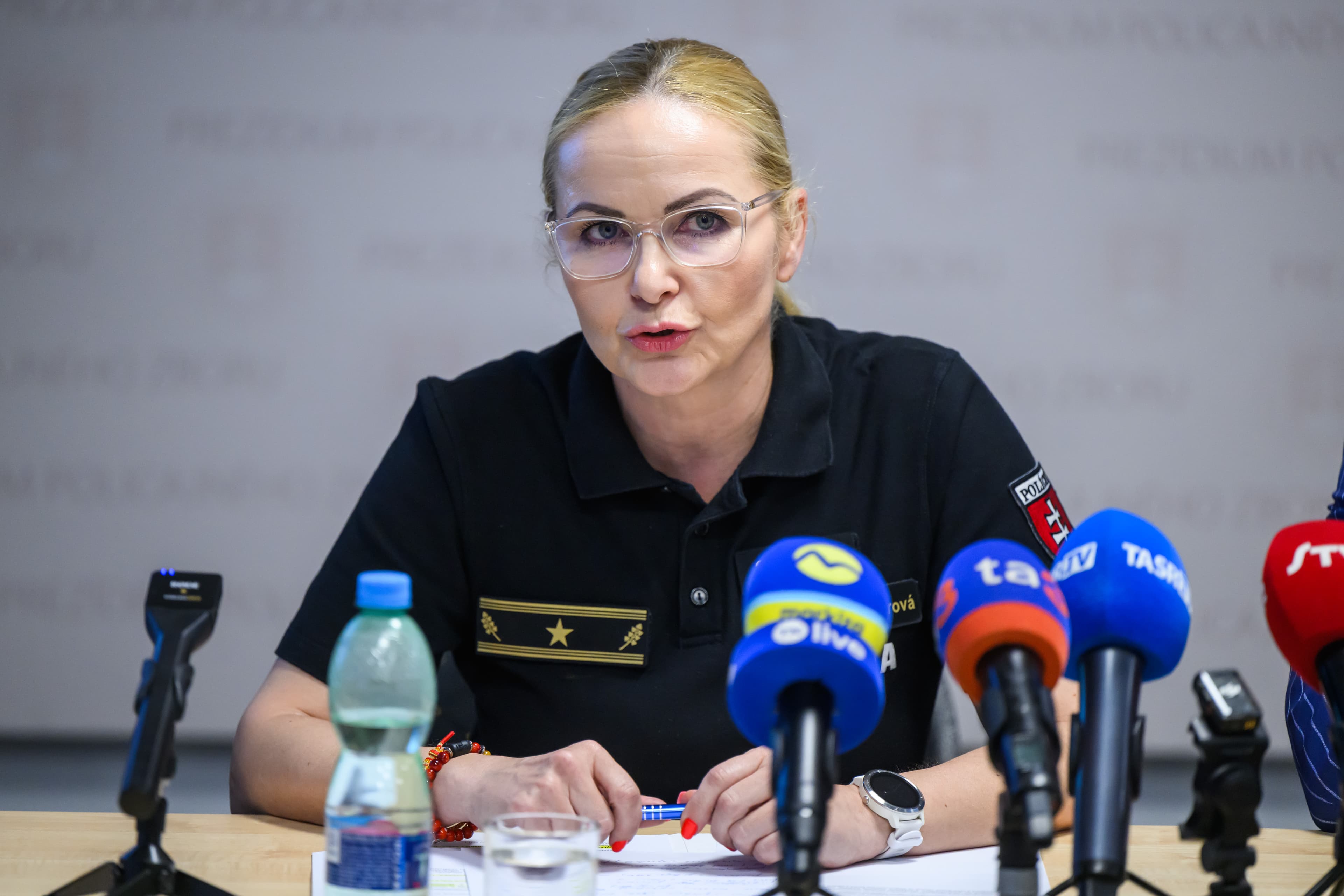 Jana Maškarová na tlačovej konferencii PZ, ilustračný záber. Foto Novák/TASR
