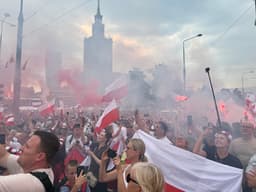 Minúta pre Povstanie. Pripomienka 82. výročia Varšavského povstania v centre mesta 1. augusta. Foto: autor