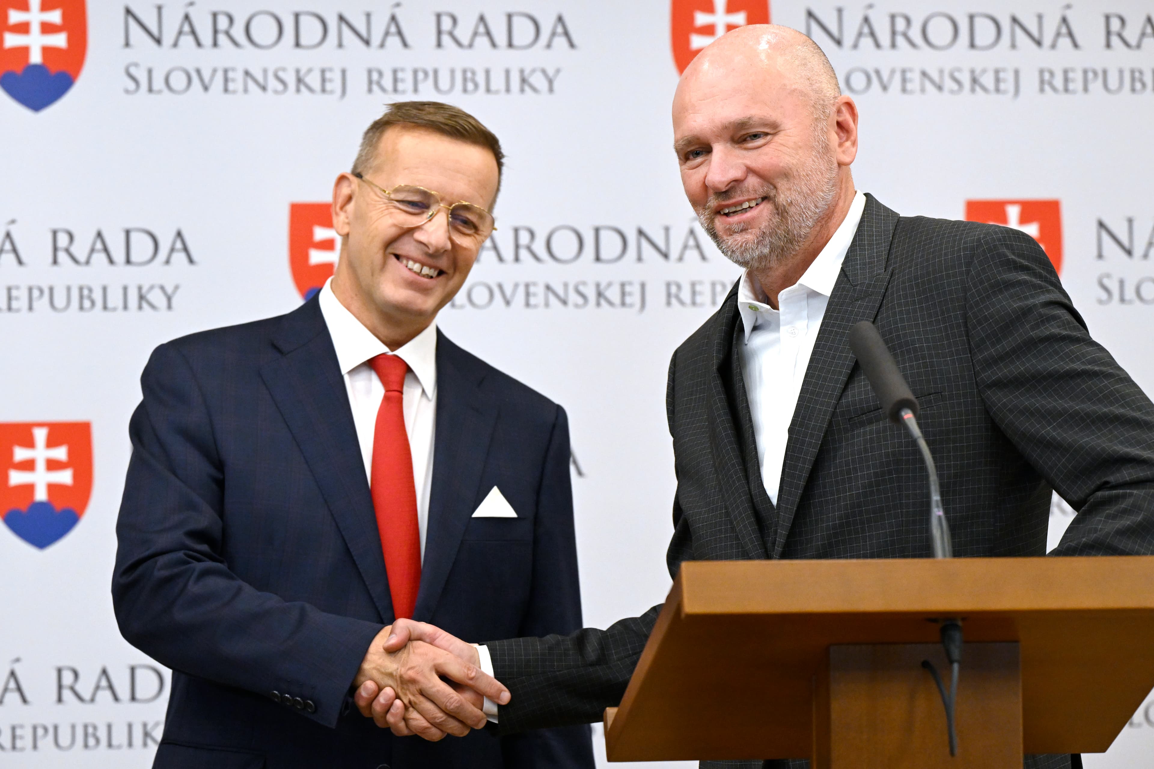 Boris Kollár a Richard Sulík. Foto: Pavel Neubauer/TASR